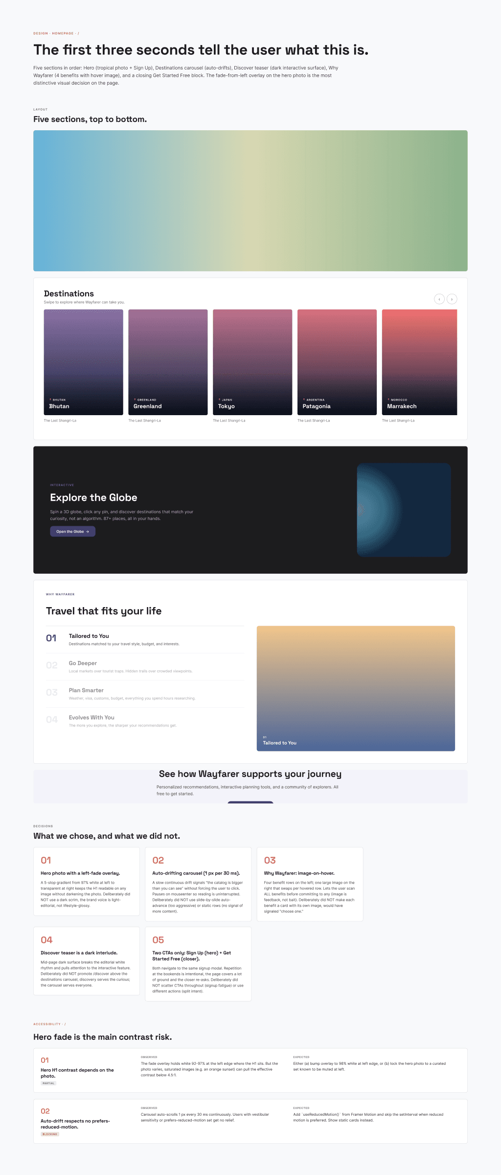 Wireframe — Homepage.